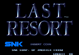 Last Resort Title Screen